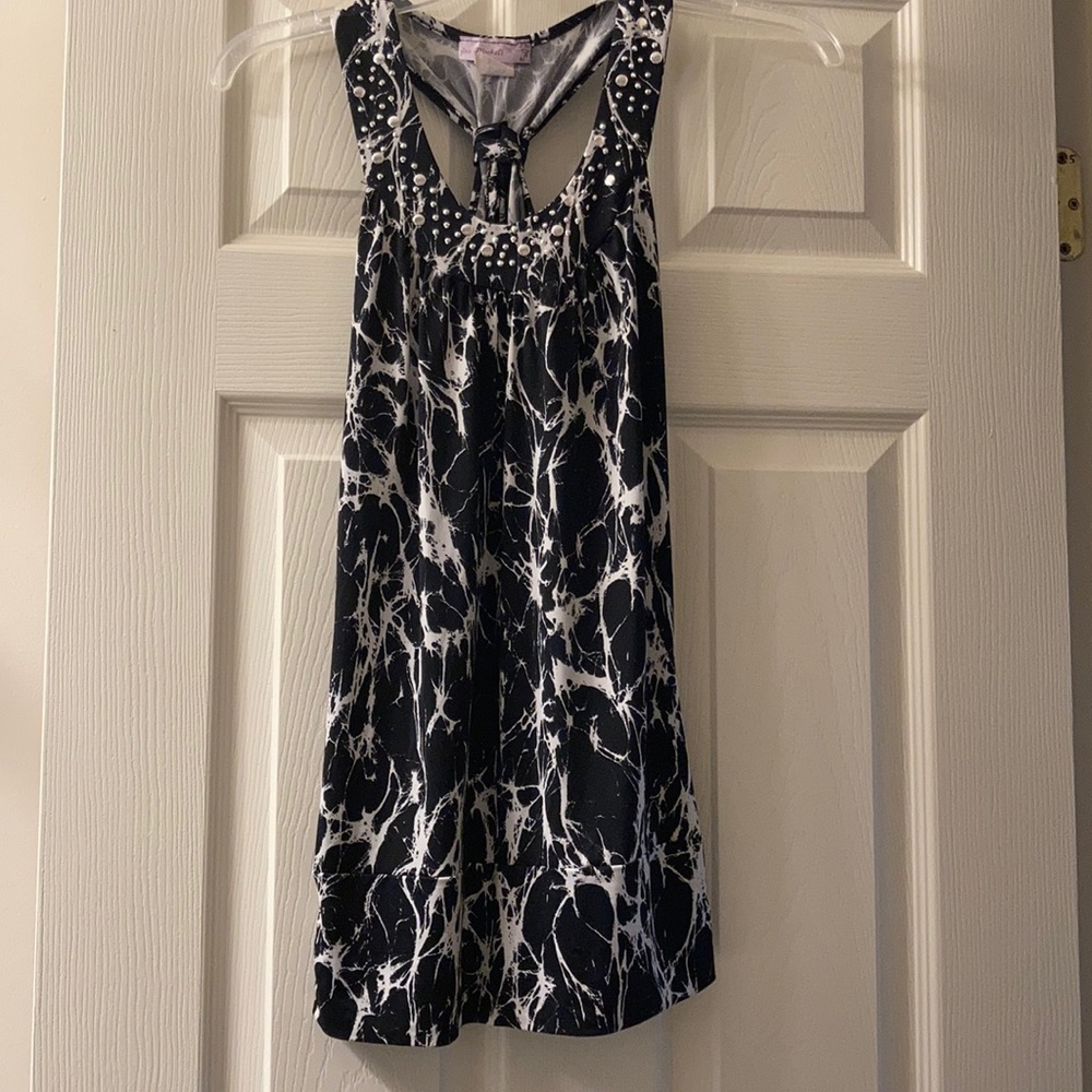 Pinkeli Tank Top - Studded Neckline (size L)